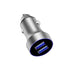 Bakeey Mini 2.4A Dual USB Ports Fast Car Charger with LED Light for S8 + S9 Xiaomi 6 Oneplus 5