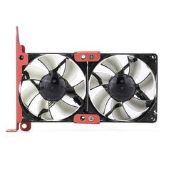 Universal PC 12V 8CM Double PCI Mount VGA Graphic Card Cooler Silence Cooling Fan