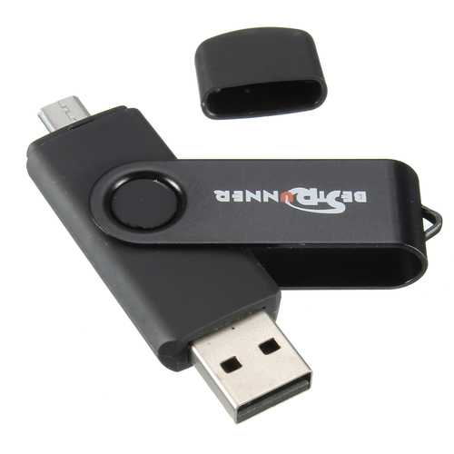 Bestrunner 16GB 2-IN-1 Micro USB + USB 2.0 Flash Drive Memory U Stick for OTG Smart Phone Tablet