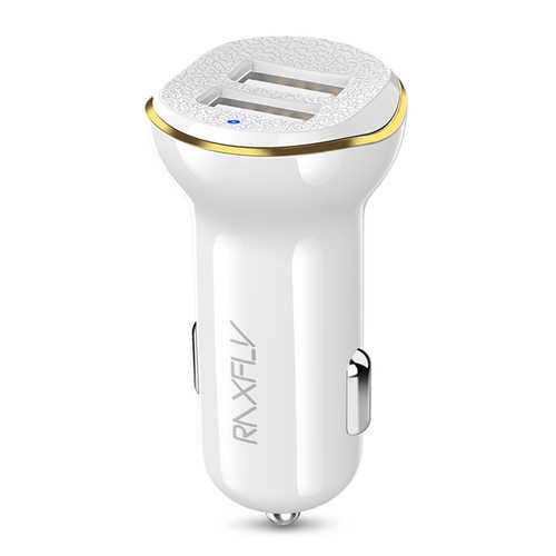 RAXFLY 2.1A Dual USB Ports Fast Car Charger For iPhone X 8Plus Oneplus 6 5t Xiaomi Mi8 Mix 2s S9+