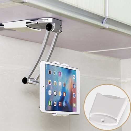 Bakeey Universal Aluminium Alloy Adjustable Wall Mounted Lazy Desktop Holder For Ipad Phone Tablet