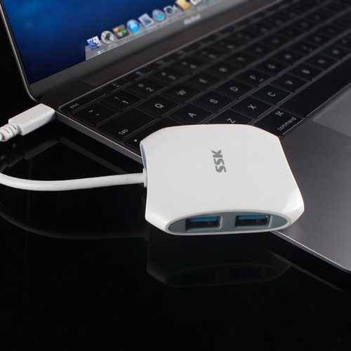 SSK SHU810 High Speed Type-C to 4-Port USB 3.0 Hub