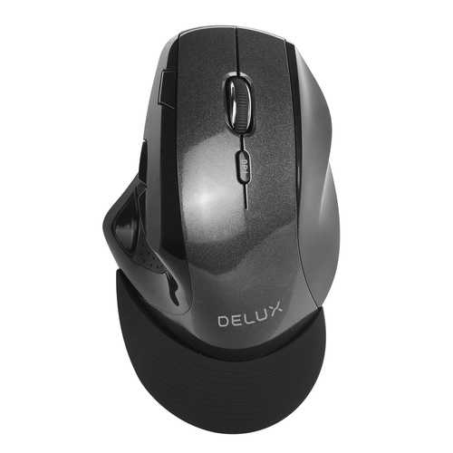 Delux M910GB 2400DPI 9-Button 2.4GHz Wireless Optical Mouse with Palm Rest