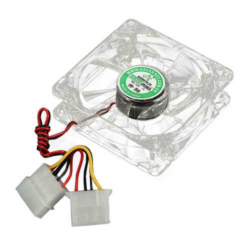 80mm 4 Pin CPU Heat Sink Cooler Cooling Fan Colorful LED