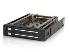 EASY, TRAYLESS REMOVAL AND INSERTION OF DUAL 2.5IN SATA HARD DRIVES FROM SINGLE