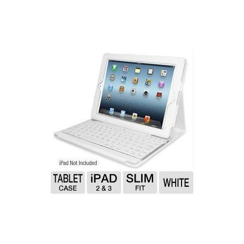 COMAPGNO3 KEYBOARD WITH CASE FOR IPAD 2/3/4 ( WHITE)