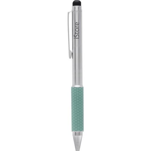 Targus iStore Stylus + Pen Pro Duo for iPads and Tablets (Silver/Aqua)