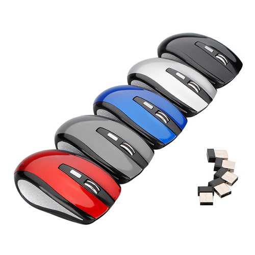 2.4GHz Wireless Cordless Optical Mouse Five Color For Window 7/ Vista