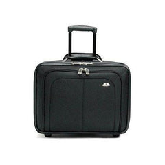 SMOOTH ROLLING WHEELS PROVIDE EFFORTLESS MOBILITY.  PUSH-BUTTON LOCKING HANDLE A