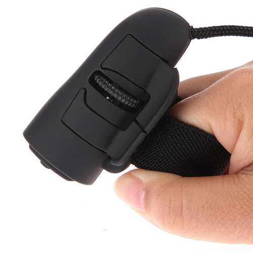 1200dpi Mini USB 3D Optical Finger Ring HandHeld Mouse For Laptop PC