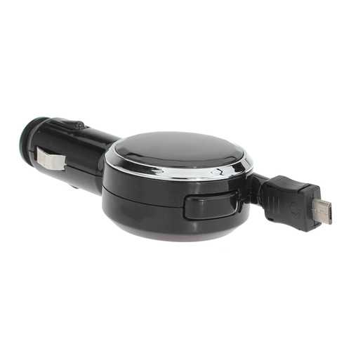 Retractable Micro USB Car Charger For Cell Phones With Micro Port