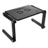 360° Foldable Aluminum Alloy Laptop Cooling Standing Desk Table Stand For Bed Sofa With USB Cable