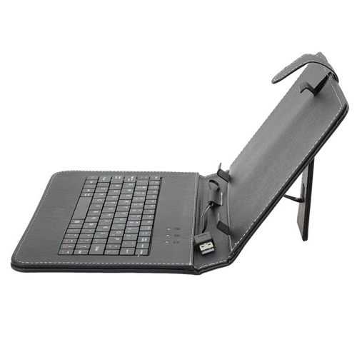 9 Inch French Keyboard PU Leather Case Cover With Stand For Tablet