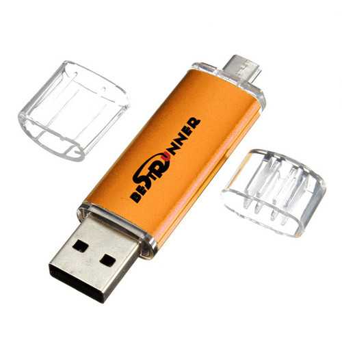 Bestrunner 32G USB to Micro USB Flash Drive U Disk For PC and OTG Smartphone