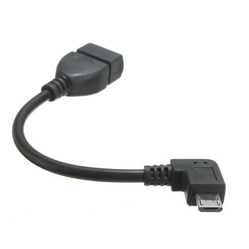 90 Degree Micro USB OTG Cable For Tablet Cell Phone