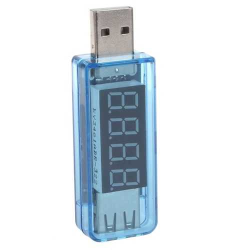 Mini Portable LCD Digital USB 3V-8V Voltage and Current Detector Tester