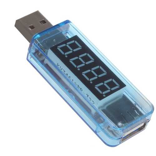 Mini Portable LCD Digital USB 3V-8V Voltage and Current Detector Tester