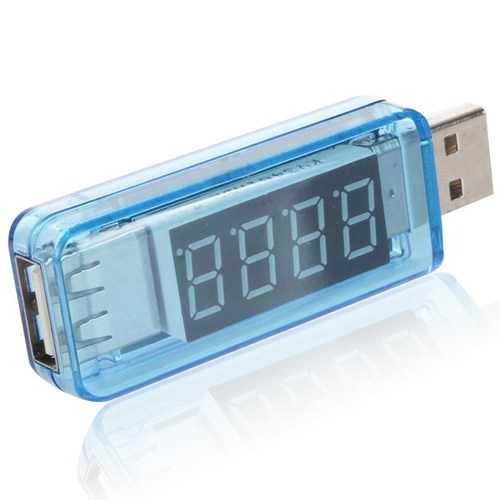 Mini Portable LCD Digital USB 3V-8V Voltage and Current Detector Tester