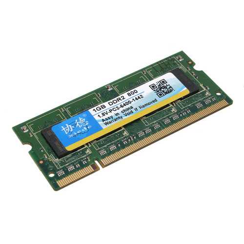 Xiede 1GB DDR2 PC2-6400 800MHz Non-ECC DIMM Memory RAM 200 Pins For Notebook Laptop