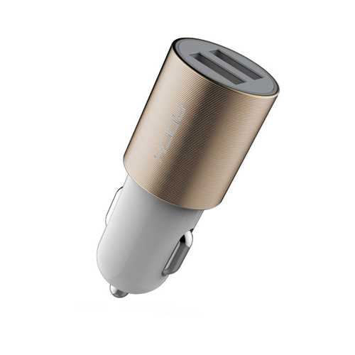 ROCK Motor 2.1A Dual USB Port LED Car Power Charger For Cell Phone