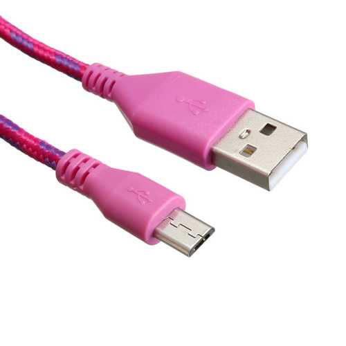 3M Micro USB Strong Round Braided Data Sync Charger Cable For Tablet Cell Phone