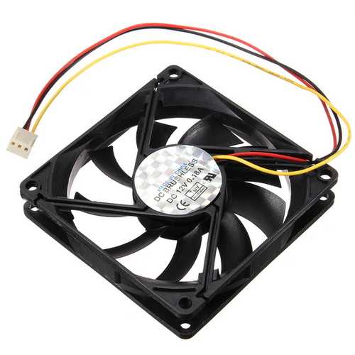 3 Pin 80mm 15mm PC CPU Cooling Fan Heat Sink Cooler Radiator For Computer 12V