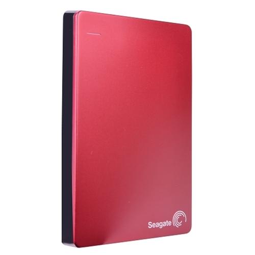 Seagate Backup Plus Slim Portable 1 Terabyte (1TB) SuperSpeed USB 3.0 2.5 External Hard Drive (Red)