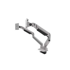Compulocks Double Arm Monitor Mount Silver Up To 24 Screens 720REACH