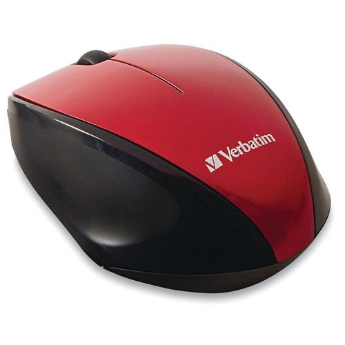 Verbatim(R) 97995 Wireless Multi Trac Blue LED Optical Mouse (Red)