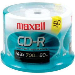 Maxell 700mb 80-minute Cd-rs (50-ct Spindle) MXLCDR8050S