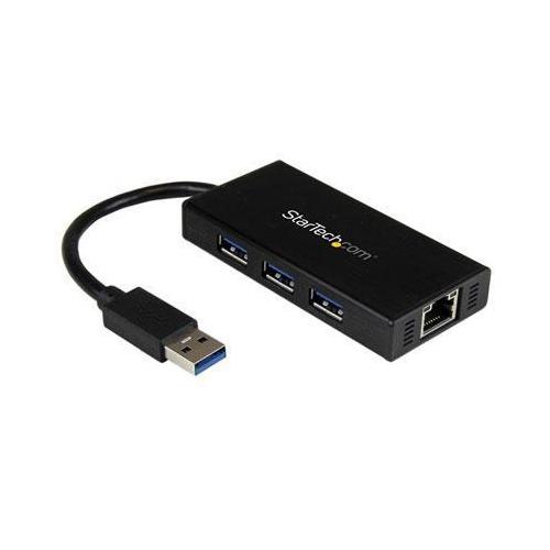 Portable USB 3.0 Hub With Gbe