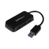 Black 4 Port Mini USB 3.0 Hub