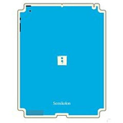 Semikolon 9930019 Removable Skin for iPad 2 - Turquoise
