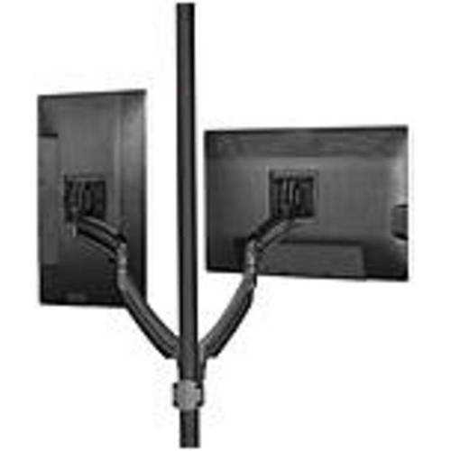 Chief KONTOUR K2P220B Pole Mount for Flat Panel Monitor - 10 to 30 Screen Support - 50 lb Load Capacity - Aluminum - Black