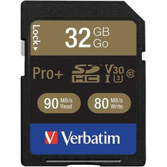 Verbatim(R) 49196 Class 10 32GB Pro Plus 600X SDHC(TM) Memory Card